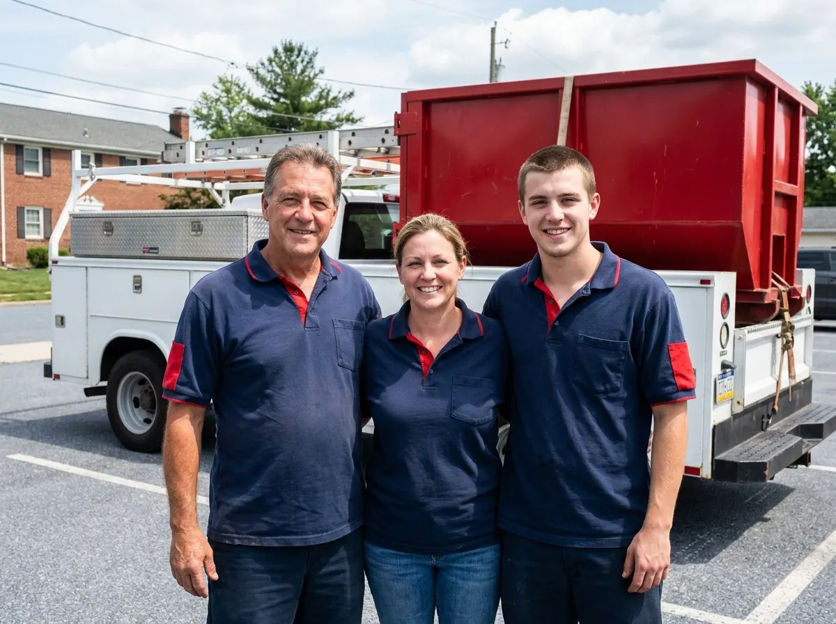 DumpHub Dumpster Rental dumpster team in Harrisburg, PA