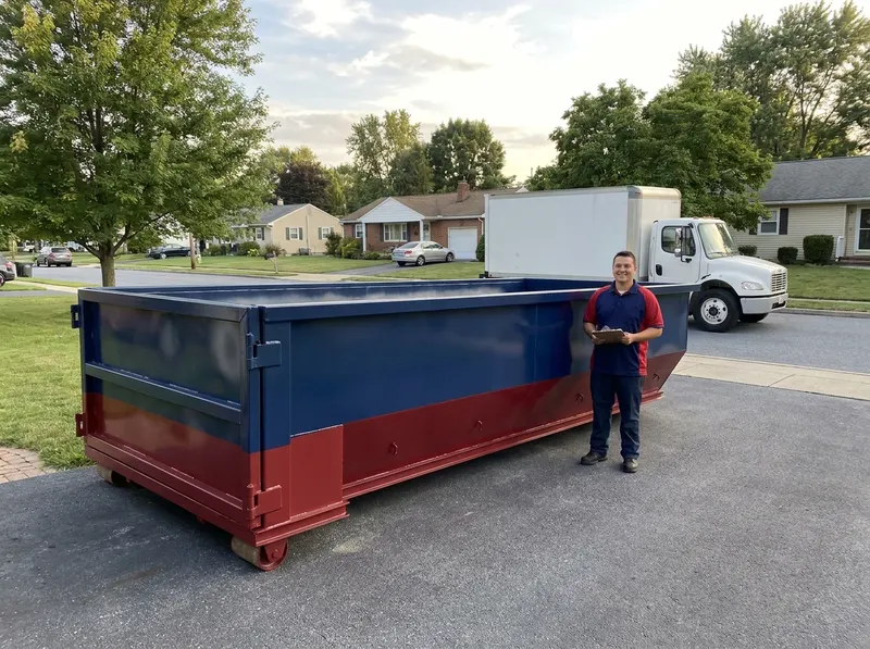 Residential Driveway Dumpster in Harrisburg, PA